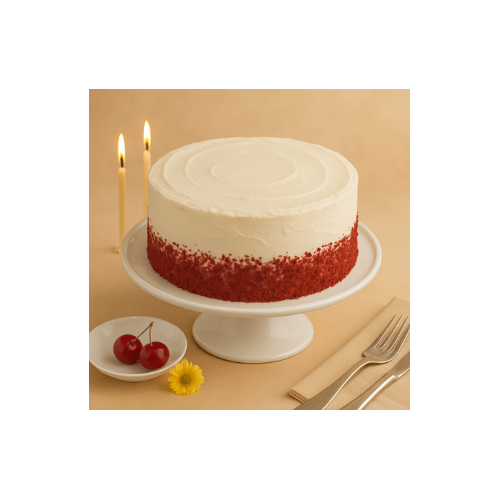 Beautiful Red Velvet Cake Half Kg