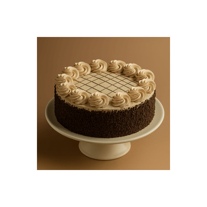 Floral Irish Coffee Cake Half Kg