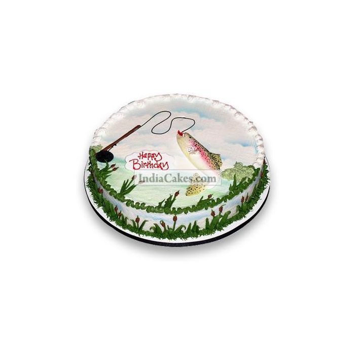 2 Kg Happy Fishing Cake Pune