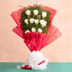 10 Pure Bliss White Rose