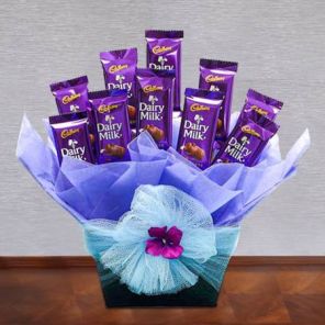 10 Dairy Milk Chocolate Basket