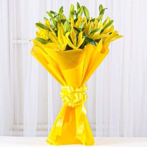 5 Lovely Asiatic Lilies Bunch