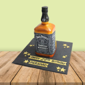 Jack Daniels Bottle Shaped Cake 1 Kg