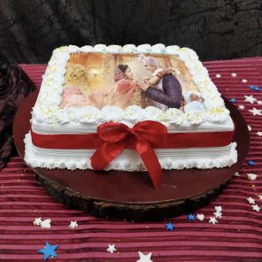 Anniversary Photo Cake Half Kgs