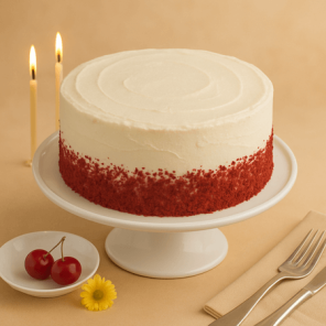 Beautiful Red Velvet Cake Half Kg