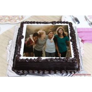 Chocolate Photo Cake Half Kg