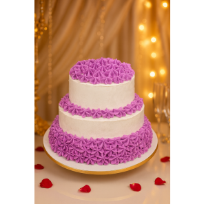 Chocolaty 2 Tier Purple Cake 2 Kg
