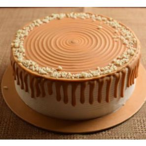 Eggless Classic Drip Butterscotch Cake Half Kgs