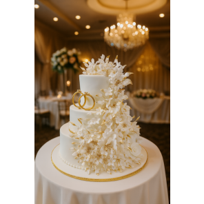 Creamy Gold Creations Vanilla Wedding Cake 3 Kg