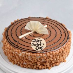 Crunchy Butterscotch Doctors Day Cake Half Kg