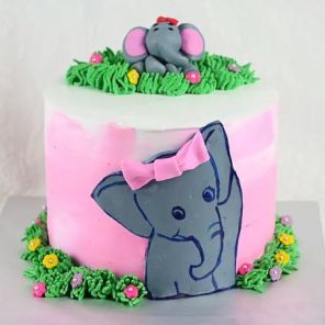 Cute Elephant Chocolate Cake 1 Kg