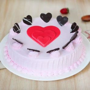 Dainty Strawberry Cake Half Kg