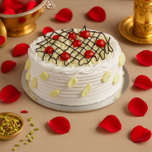 Delicious White Forest Cake Half Kgs