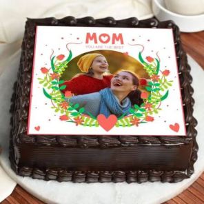 Mom You Are the Best Photo Cake