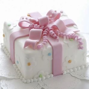 Pink Bow Wrap Cake 1 Kg