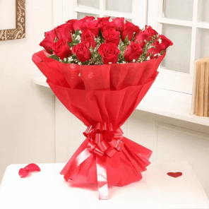 Premium 18 Red Roses Bunch