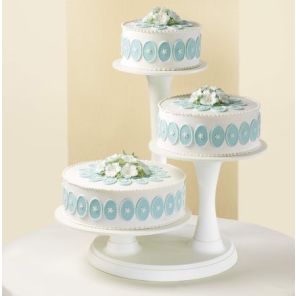 Three Tier Pineapple Wedding Cake 5 Kg Round with stand